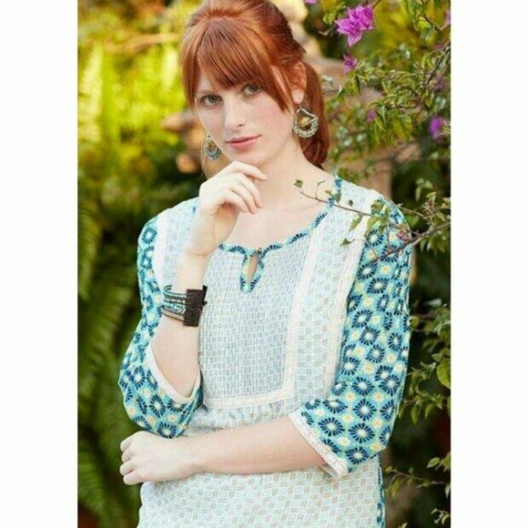 Matilda Jane Blue and White Blouse - Picture 2 of 8